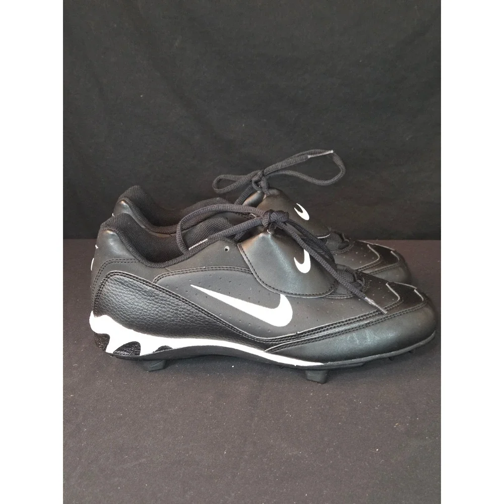 Nike Men's Black White Baseball Cleats Size‎ 8.5